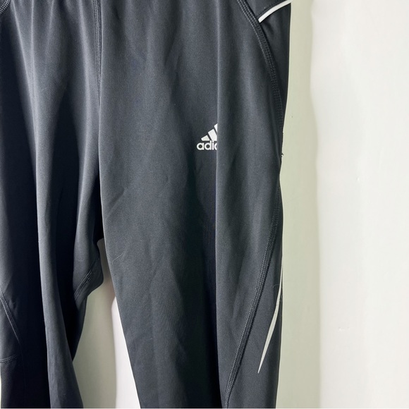 Adidas Performance Athletic Leggings Training Ankle Zipper Mesh Black Size M - Picture 11 of 14